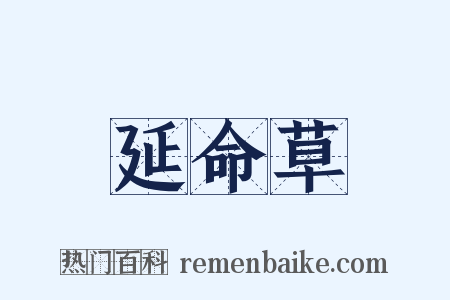 延命草是什么意思的图片